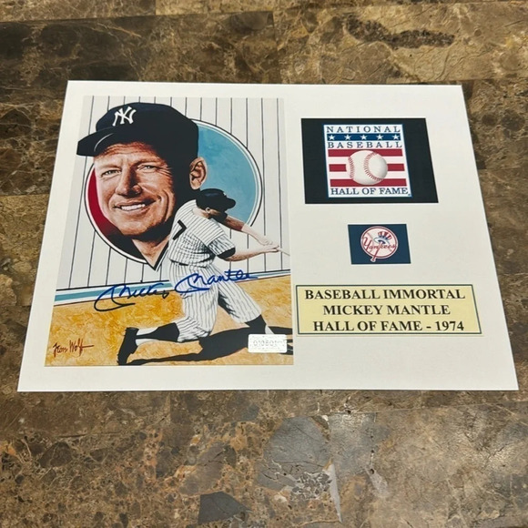Mickey Mantle New York Yankees signed photo - Picture 1 of 1